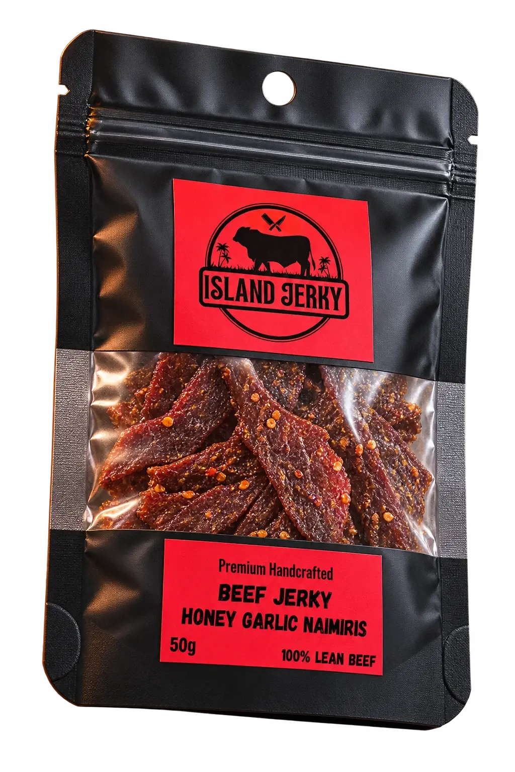 Island Jerky Honey Garlic Nai Miris 50g pouch